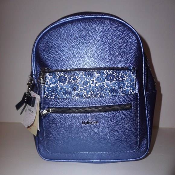 SALE!!! Kipling Amory Backpack Metallic Scuba Diver Blue main image 6
